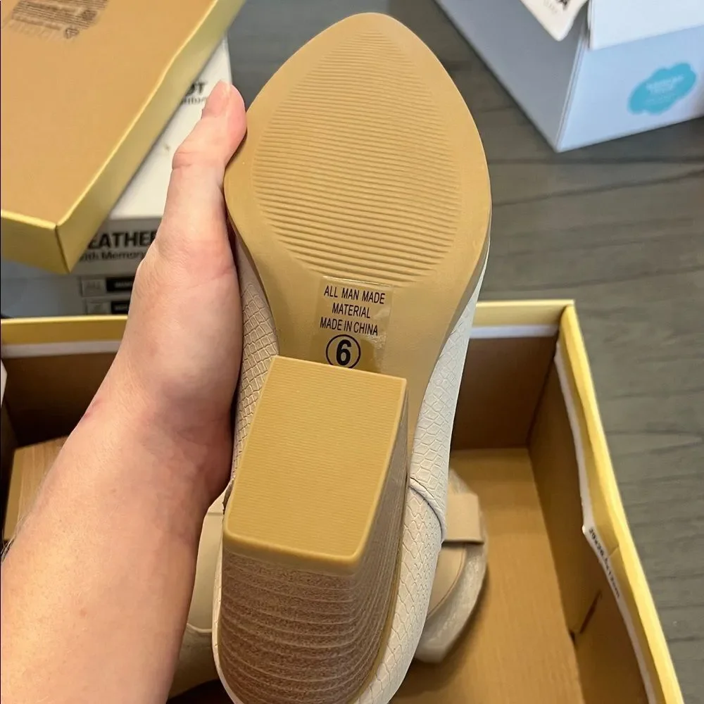 Soda Beige Ankle Booties with Western Stitching